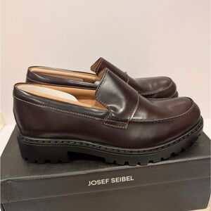 Josef Seibel Women Dark Brown Slip-On.  All Leather.